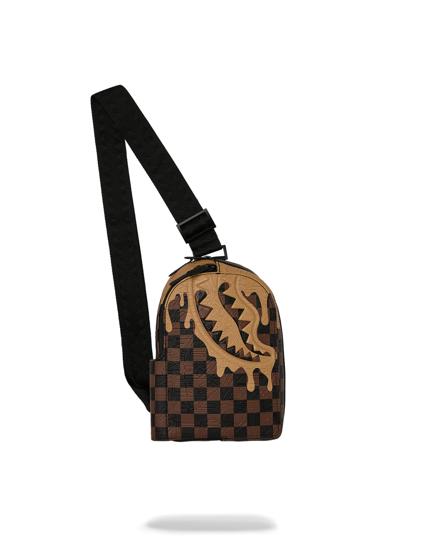 Designer Drip Effect Backpack Sling