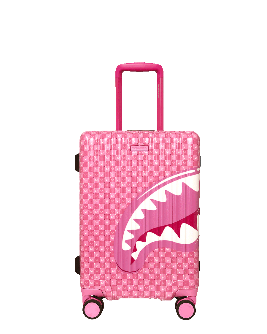 Shinobi Sharks In Paris (Pink) Carry-On Luggage