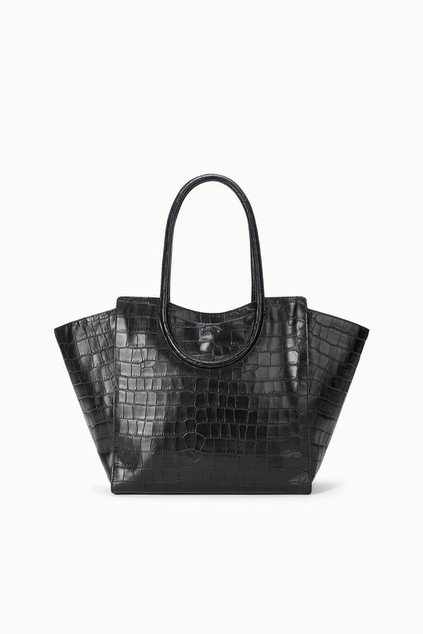 Maude Tote Bag | Black Croco