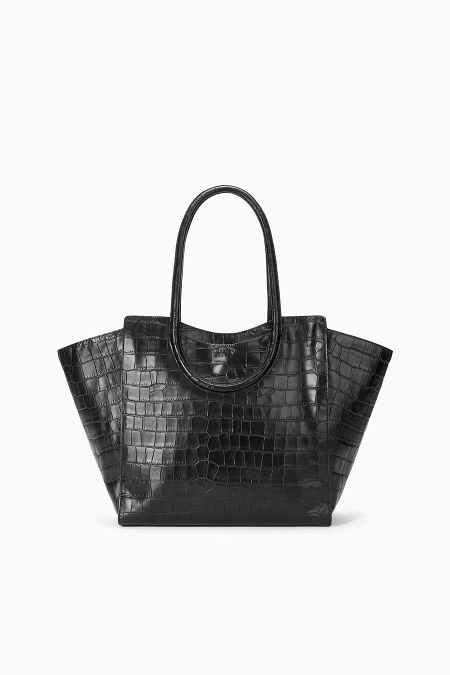 Maude Tote Bag | Black Croco