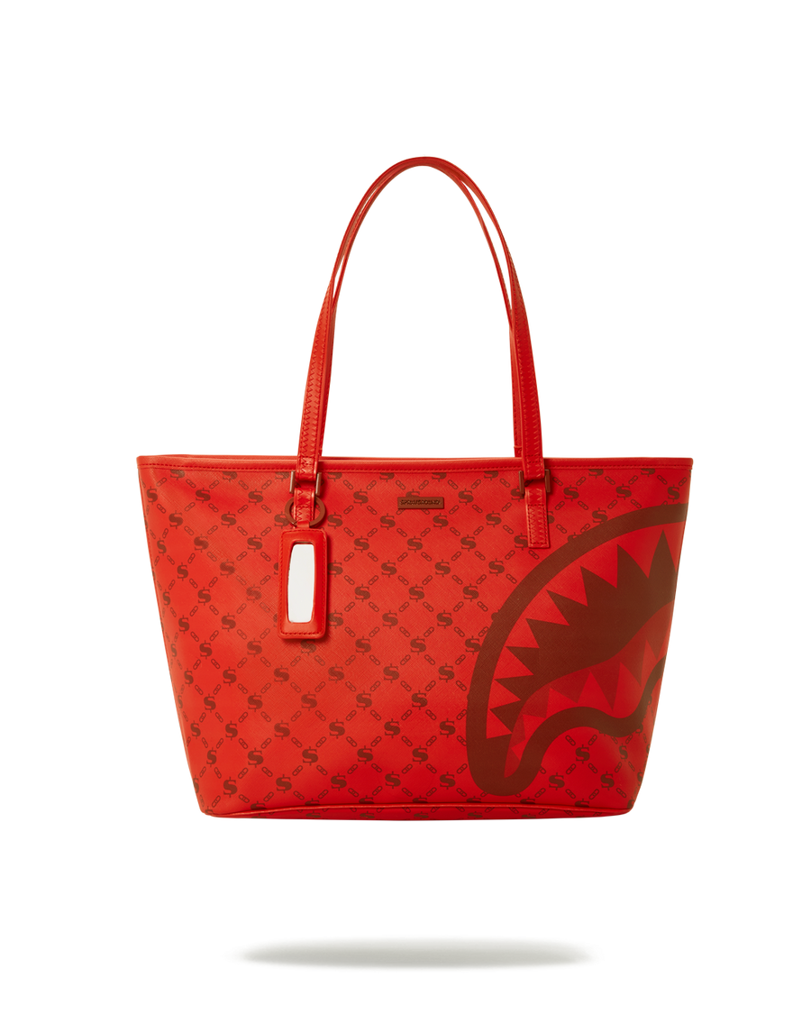 Money Pattern Brick Tote