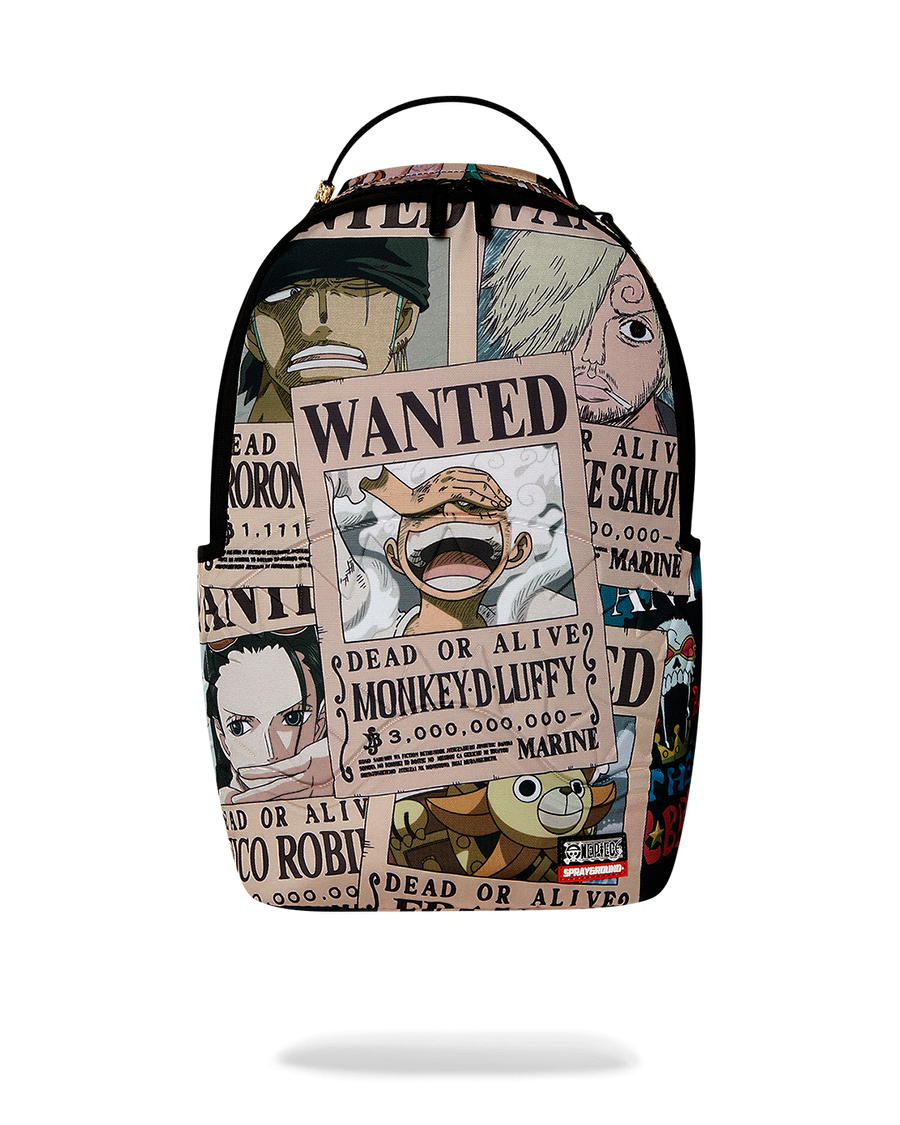 One Piece Wanted Shark Posters Backpack