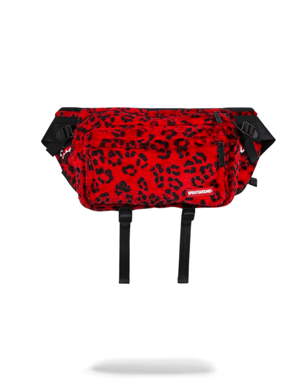 RED LEOPARD CROSSBODY TRANSPORTER