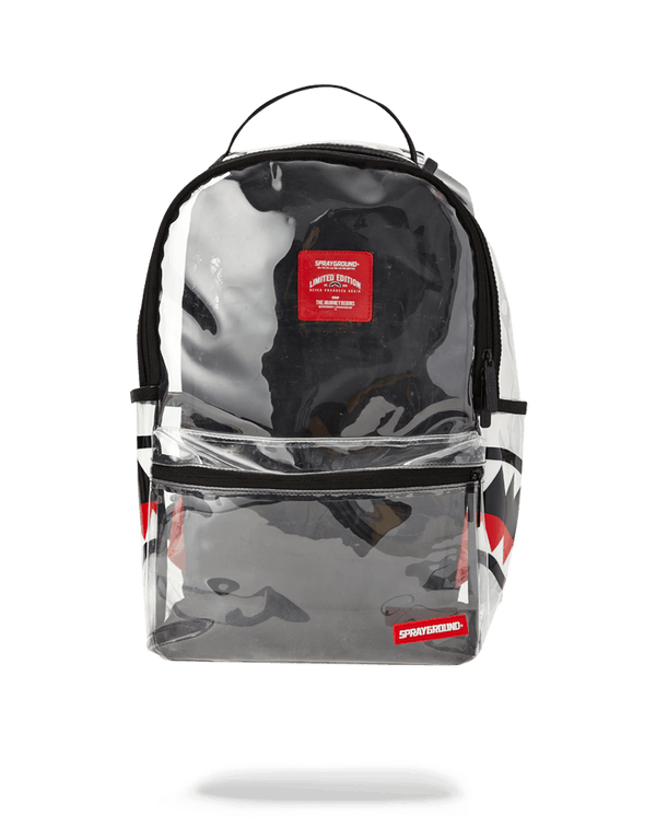 20/20 Vision Double Cargo Side Shark Clear Backpack