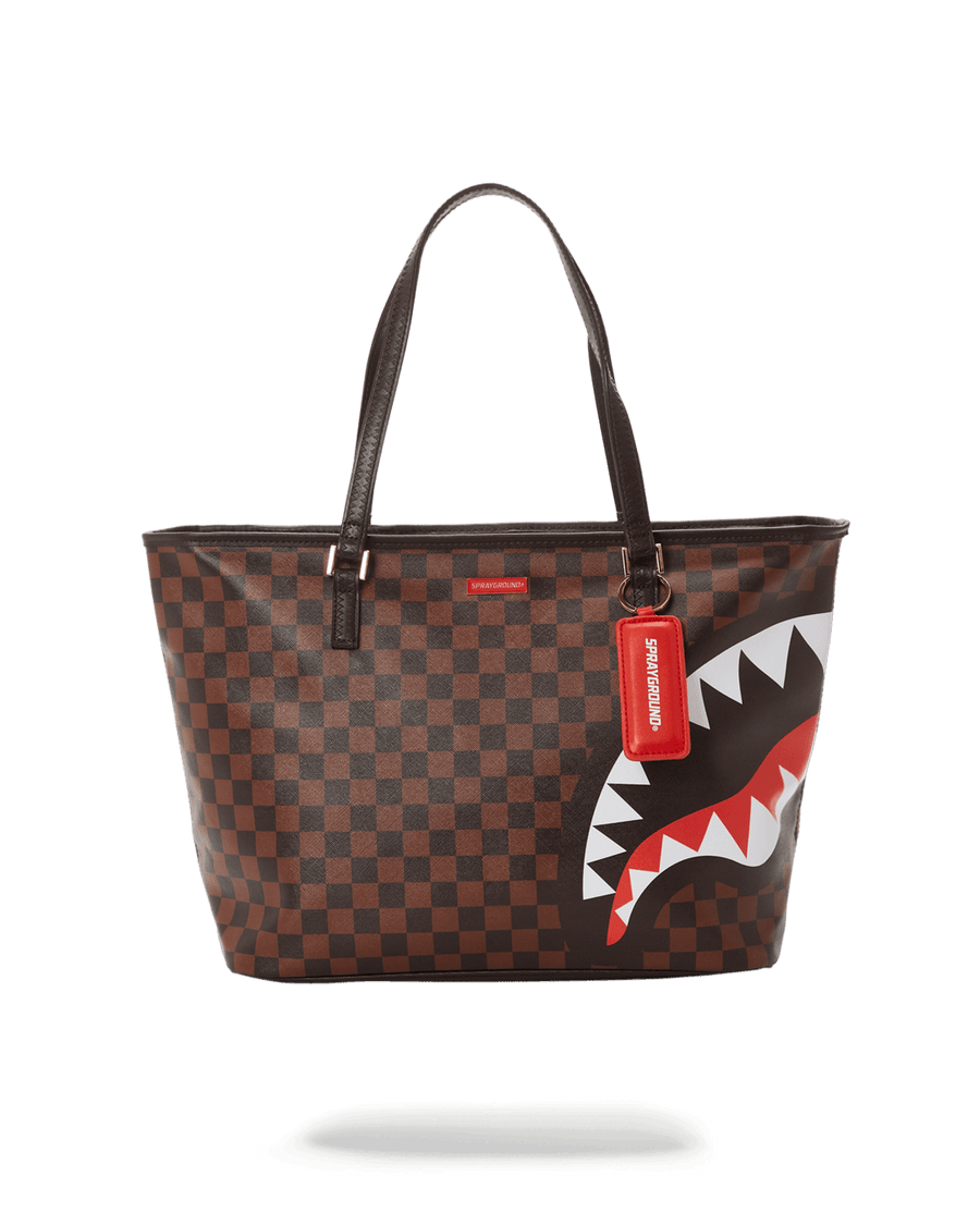 Checks In Camoflauge Tote
