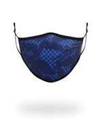 SHARK CHECK (BLUE) FACE MASK