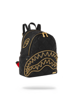 Noir Quilt Gold Chain Shark Savage Backpack - image 5