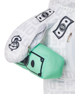 Split The Check (Pearl) Moneybear Teddybear Backpack - image 9