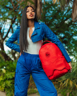 Heavy Metal Shark Red Backpack (Dlxv) - image 2