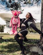 Pink Panther Up To No Good Teddy Bear Backpack - image 10