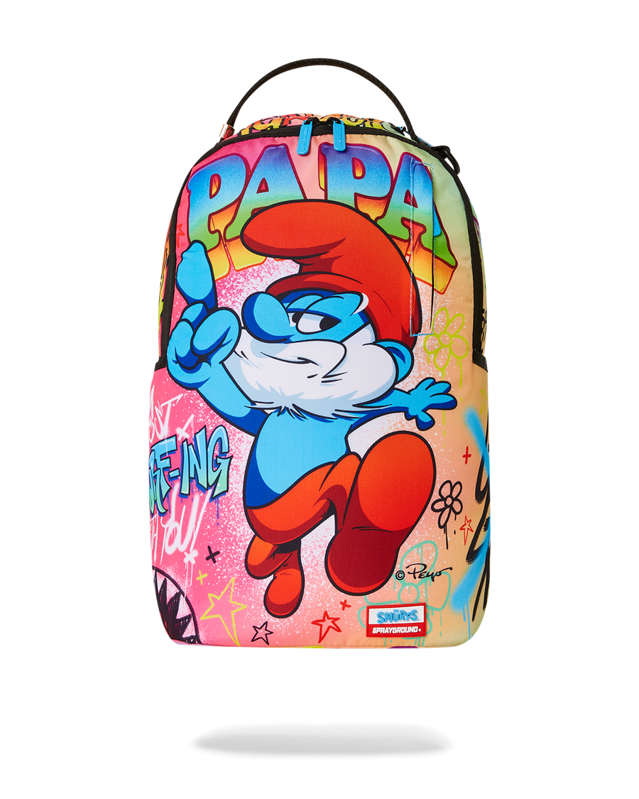 Papa Smurf On The Run Backpack