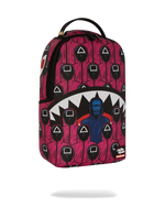 Squid Game Collab Front Man & Pink Guard Sharks Backpack - image 3
