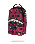Squid Game Collab Front Man & Pink Guard Sharks Backpack - image 9