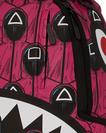 Squid Game Collab Front Man & Pink Guard Sharks Backpack - image 11