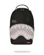SHARK CENTRAL CREAM BLACK CHECK BACKPACK