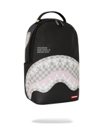 SHARK CENTRAL CREAM BLACK CHECK BACKPACK
