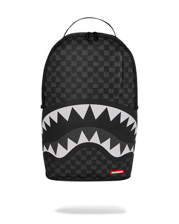 REVERSE MODE - PURPLE VELOUR TO BLACK CHECK BACKPACK