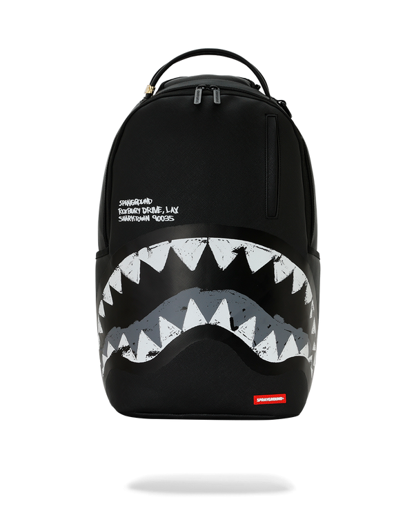 Grey Shark Central Painted Backpack