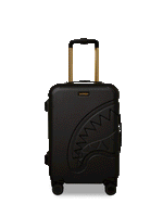 REALITY CHECK SHARKITECTURE CARRY-ON JETBLACK LUGGAGE (GOLD HARDWARE)