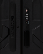 REALITY CHECK SHARKITECTURE CARRY-ON JETBLACK LUGGAGE (GOLD HARDWARE)