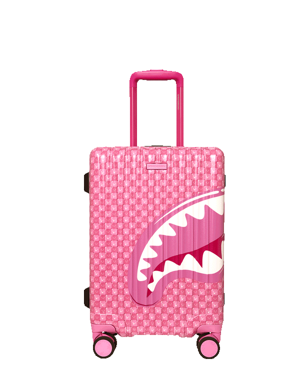 Shinobi Sharks In Paris (Pink) Carry-On Luggage