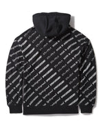 SG LOGO REPEAT HOODIE PULLOVER BLACK