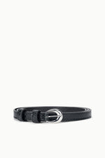 Slim Moon Buckle Belt - 13Mm | Black