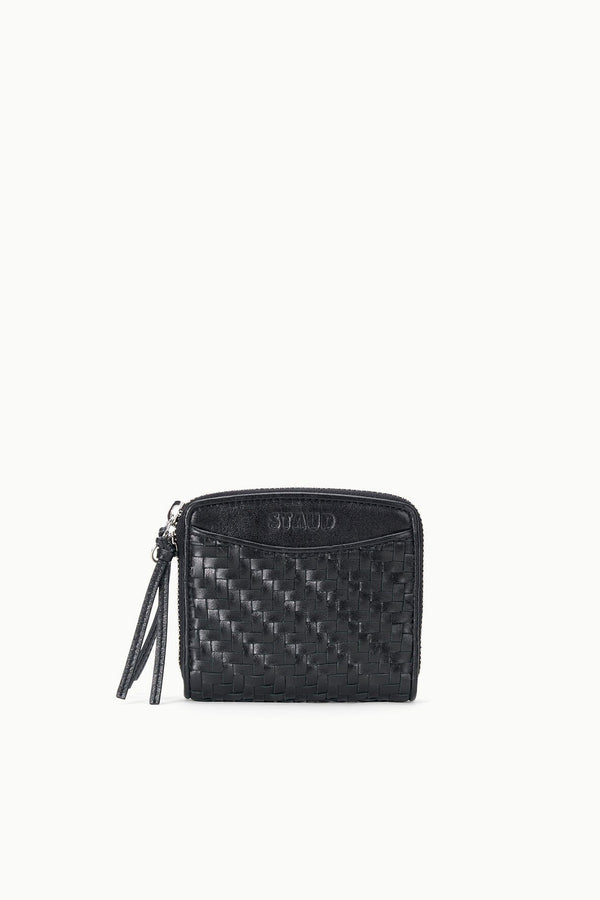 Mae Hand-Woven Wallet | Black Woven