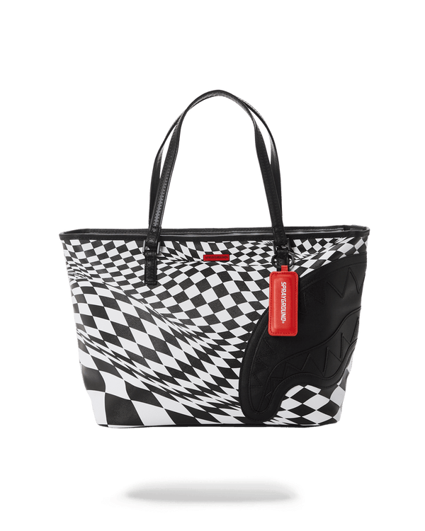 Trippy Check Tote