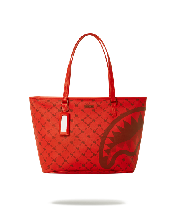 Money Pattern Brick Tote