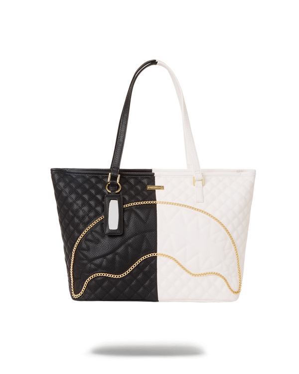 Leveled Up Split Quilt Shark Tote