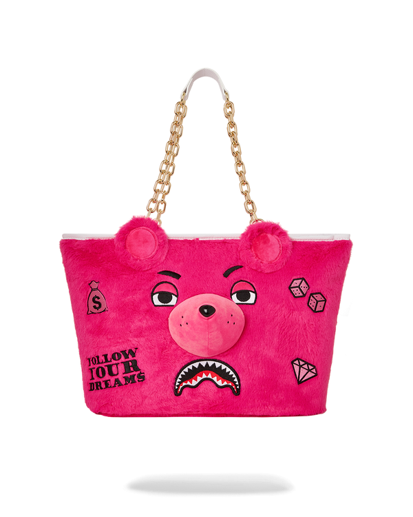 Plush Moneybear Tote (Pink)