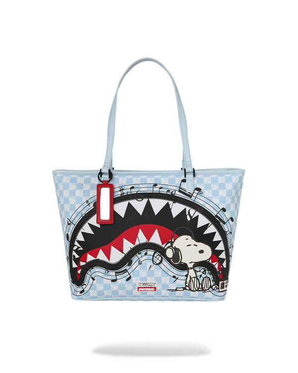 Peanuts Snoopy Tuned Up & Tuned Out Tote