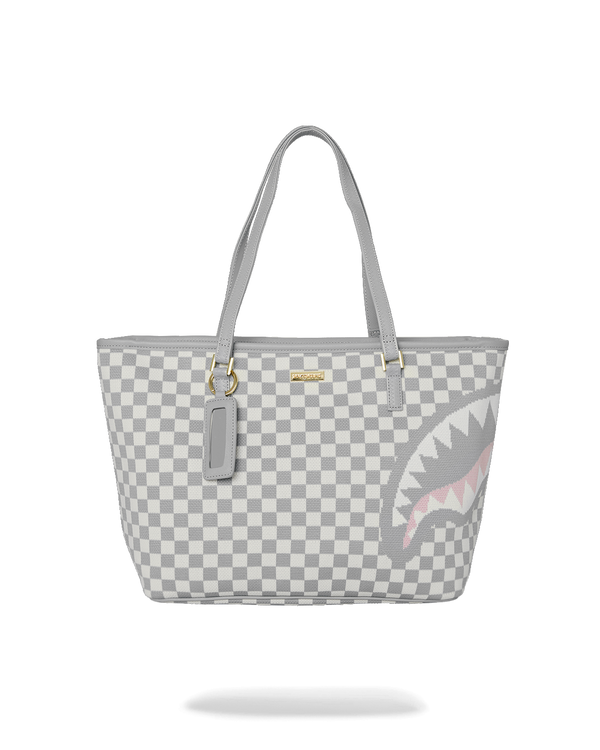 Knit Sharks In Paris In Cream Tote