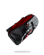 SCRIBBLE DRIBBLE CHECK DUFFLE