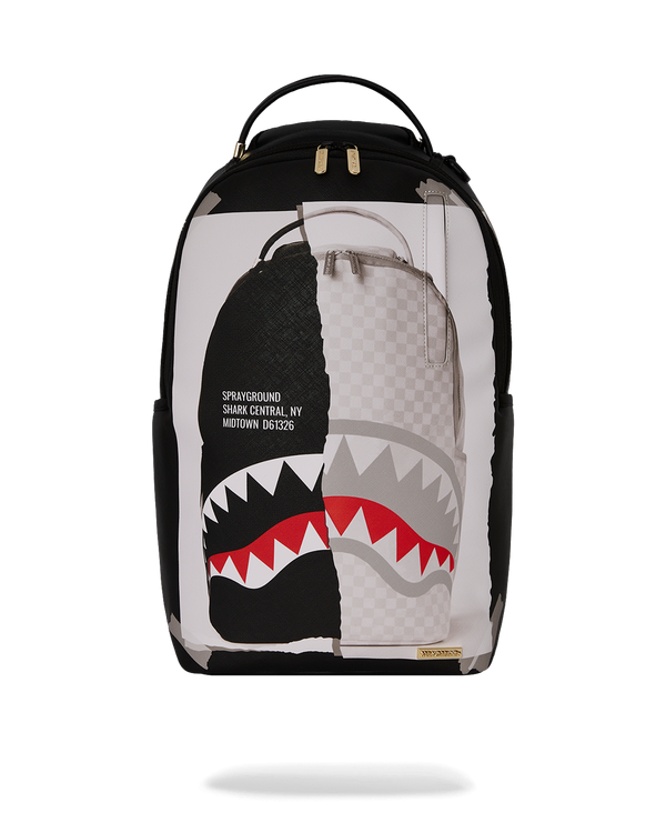 Bag On Bag Optical Illusion Sharks In Paris Backpack