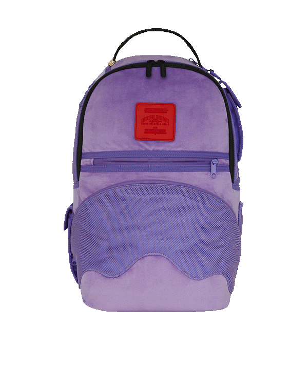 Nooo Way!!! A Reversible Backpack - Purple Velour To Og Sharks In Paris Backpack